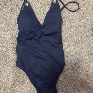 Ralph Lauren Navy Blue One-Piece Swimsuit